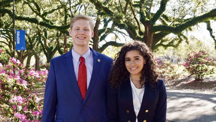 Student Government Association President Matthew Lash and Vice President Dionte Rudolph.