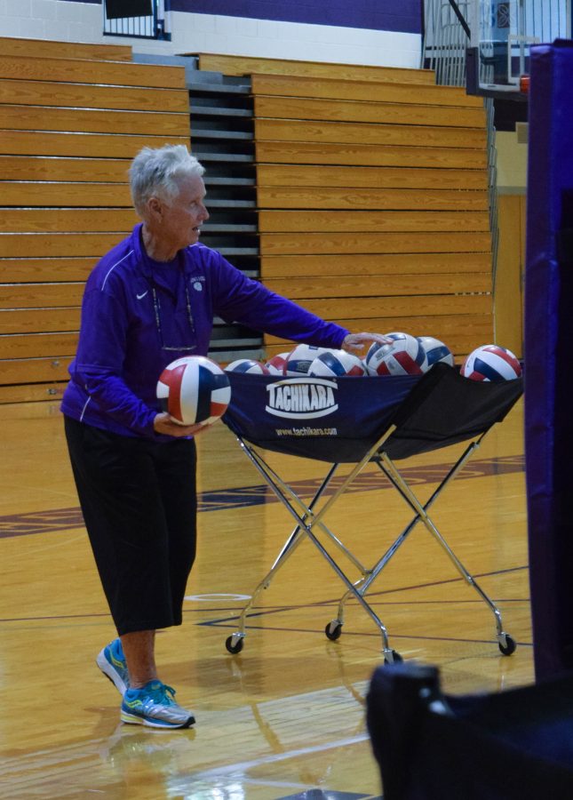 SHC volleyball coach Peggy Martin