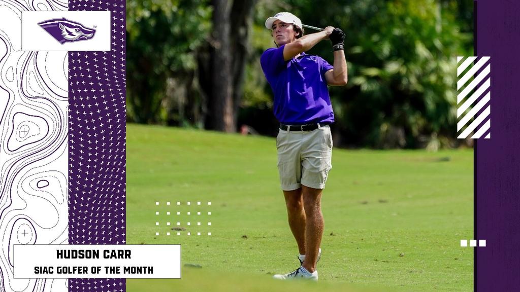Carr+Earns+SIAC+Golfer+of+the+Month+Honors