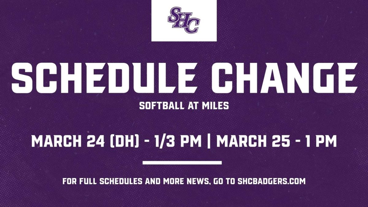 Softball Series Schedule at Miles Adjusted